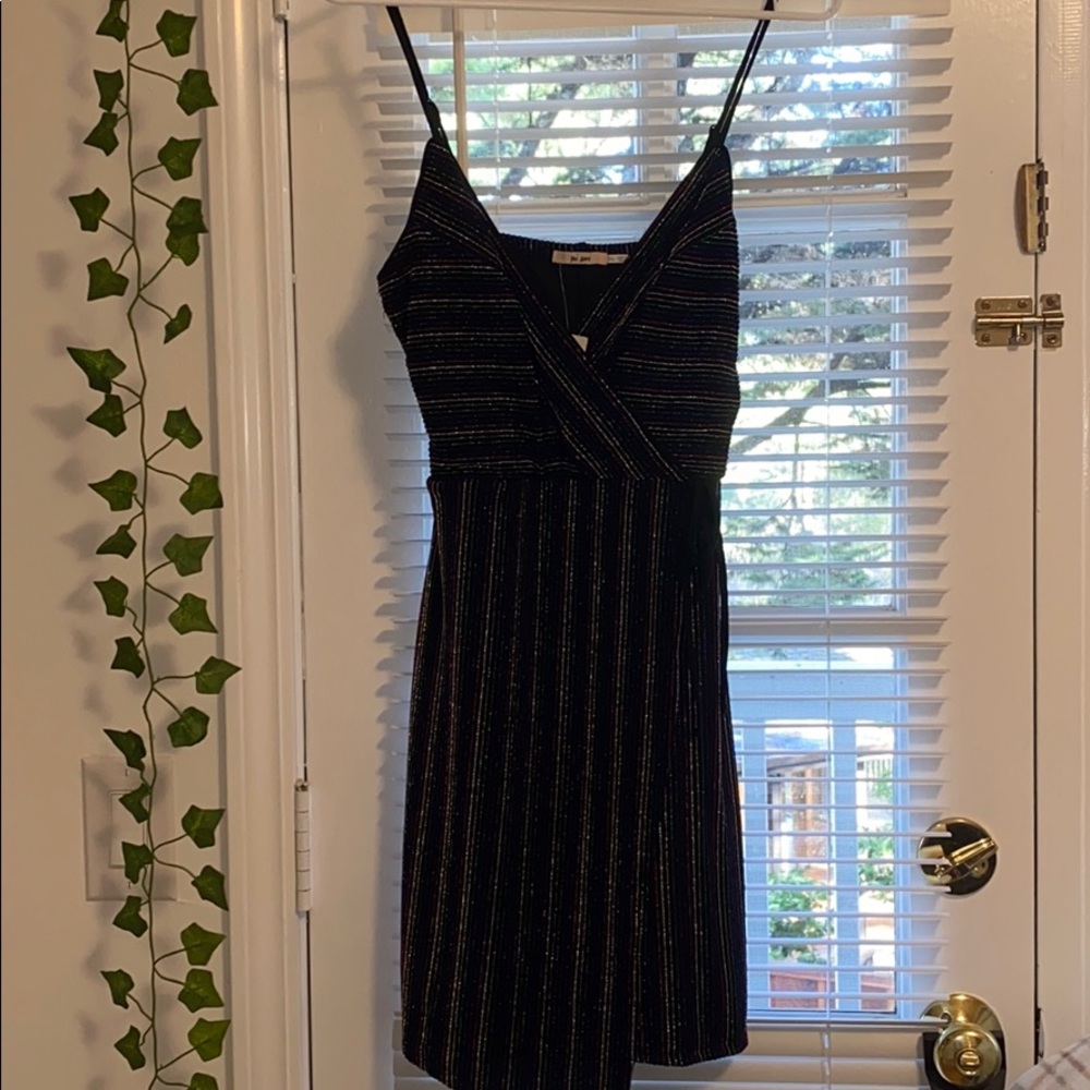 Sparkly rainbow mini dress NWT